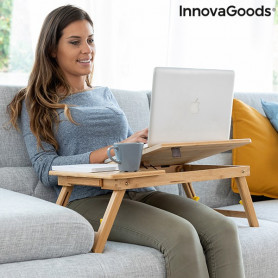 Bamboo Folding Side Table Lapwood InnovaGoods InnovaGoods - 1