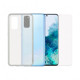 Bildschirmschutz aus Hartglas fürs Handy + Hülle für Handys Samsung Galaxy S20 Contact Contact - 1