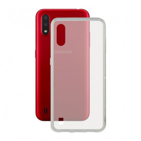 Mobile Phone Case with TPU Edge Samsung Galaxy A01 KSIX Flex Transparent KSIX - 1